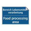 Bereich Lebensmittel- verarbeitung/.../ - Food processing area