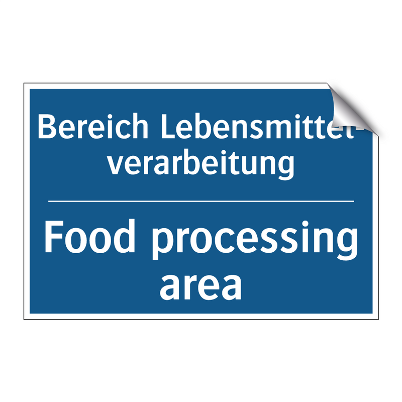 Bereich Lebensmittel- verarbeitung/.../ - Food processing area