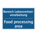 Bereich Lebensmittel- verarbeitung/.../ - Food processing area