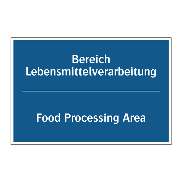 Bereich Lebensmittelverarbeitung/.../ - Food Processing Area