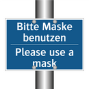 Bitte Maske benutzen - Please use a mask