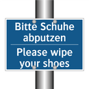 Bitte Schuhe abputzen - Please wipe your shoes