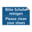 Bitte Schuhe reinigen - Please clean your shoes
