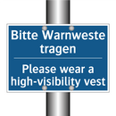 Bitte Warnweste tragen - Please wear a high-visibility /.../