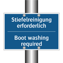 Stiefelreinigung erforderlich - Boot washing required