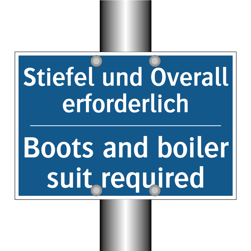 Stiefel und Overall erforderlich/.../ - Boots and boiler suit required