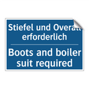 Stiefel und Overall erforderlich/.../ - Boots and boiler suit required