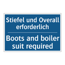 Stiefel und Overall erforderlich/.../ - Boots and boiler suit required