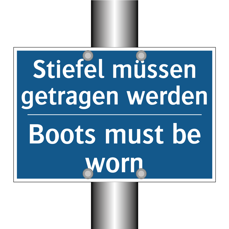 Stiefel müssen getragen werden - Boots must be worn