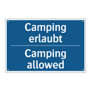 Camping erlaubt - Camping allowed
