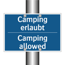Camping erlaubt - Camping allowed