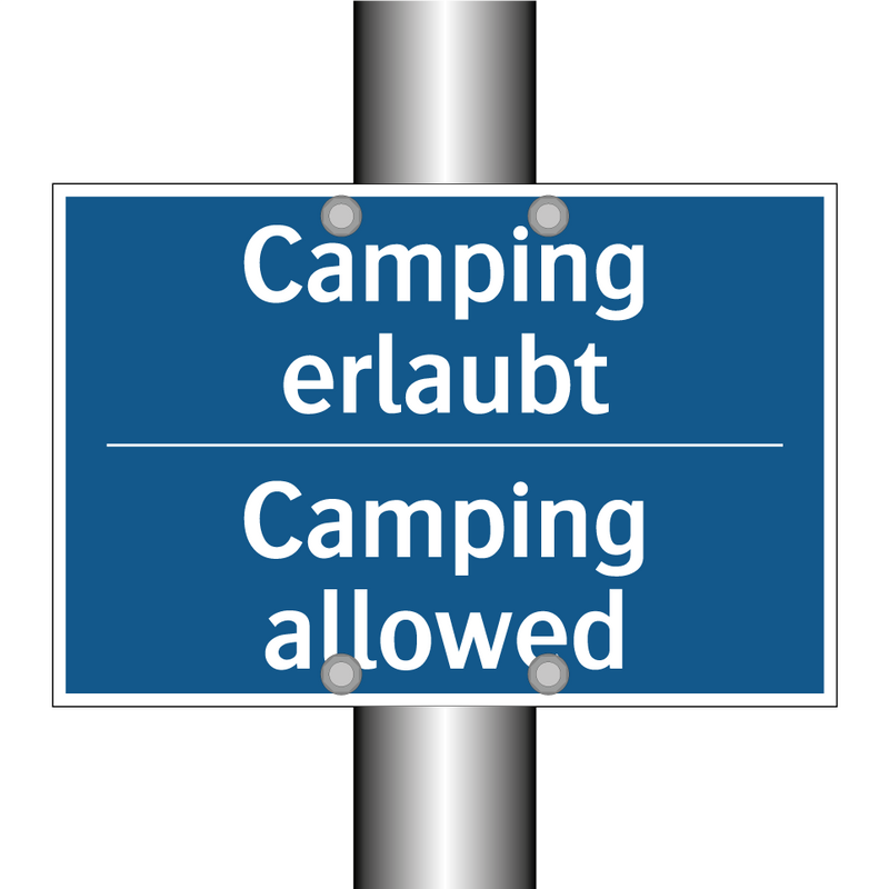 Camping erlaubt - Camping allowed