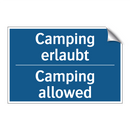 Camping erlaubt - Camping allowed