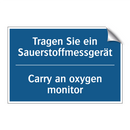 Tragen Sie ein Sauerstoffmessgerät/.../ - Carry an oxygen monitor