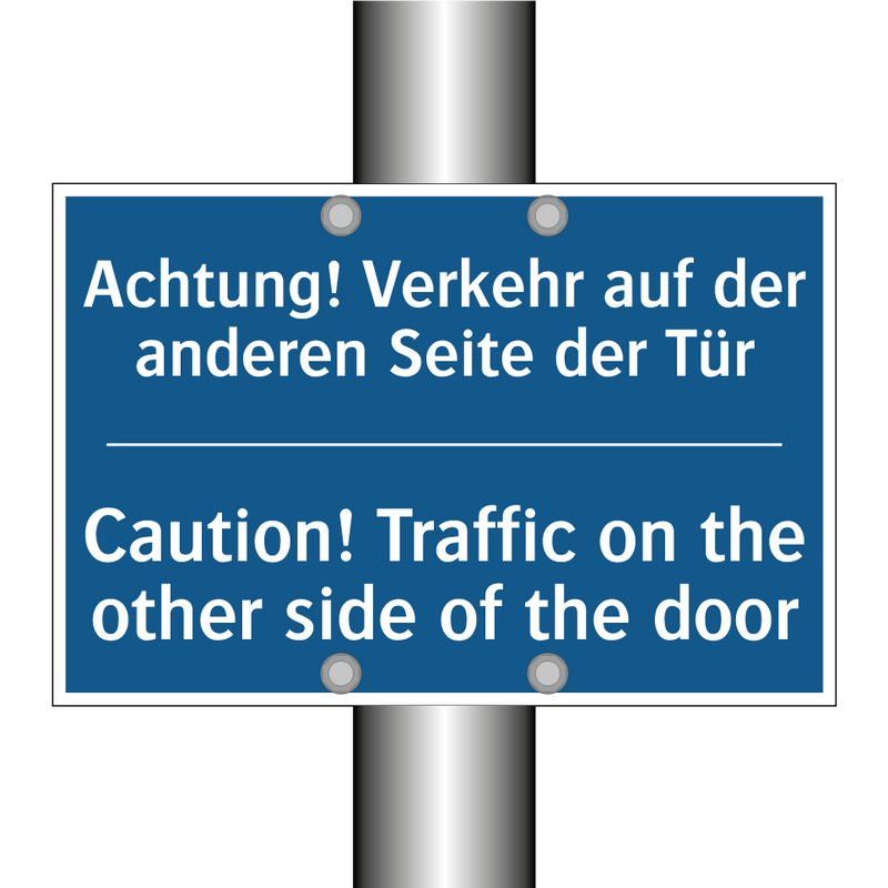 Achtung! Verkehr auf der anderen /.../ - Caution! Traffic on the other /.../