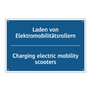Laden von Elektromobilitätsrollern/.../ - Charging electric mobility scooters/.../