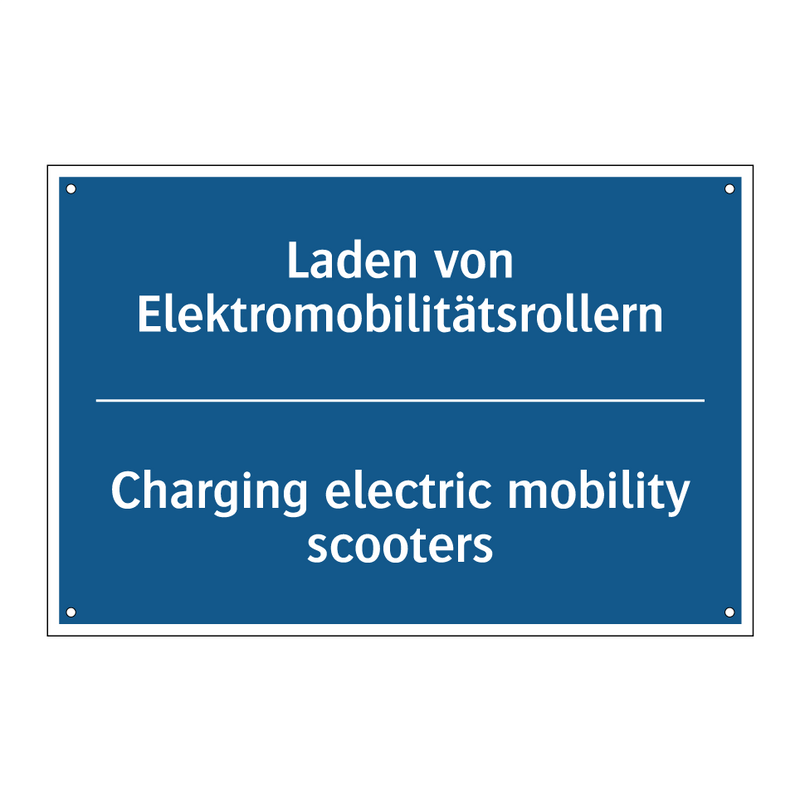 Laden von Elektromobilitätsrollern/.../ - Charging electric mobility scooters/.../