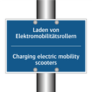 Laden von Elektromobilitätsrollern/.../ - Charging electric mobility scooters/.../