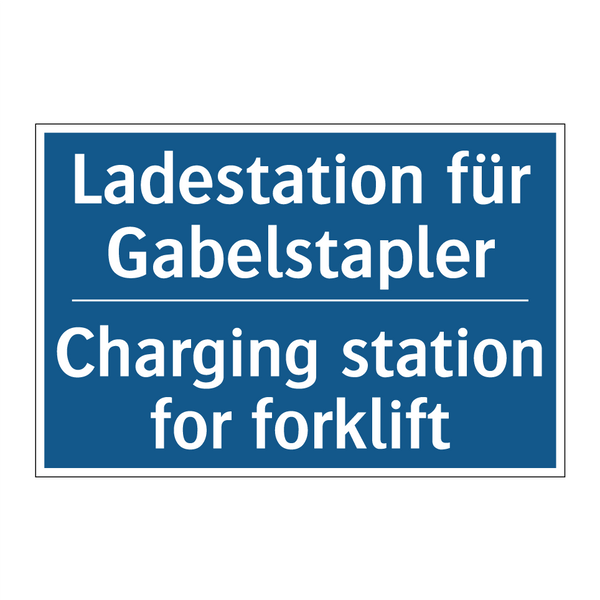 Ladestation für Gabelstapler - Charging station for forklift
