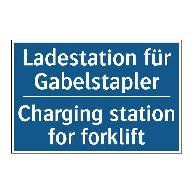Ladestation für Gabelstapler - Charging station for forklift