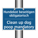 Hundekot beseitigen obligatorisch/.../ - Clean up dog poop mandatory