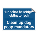 Hundekot beseitigen obligatorisch/.../ - Clean up dog poop mandatory