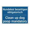 Hundekot beseitigen obligatorisch/.../ - Clean up dog poop mandatory