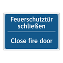 Feuerschutztür schließen - Close fire door