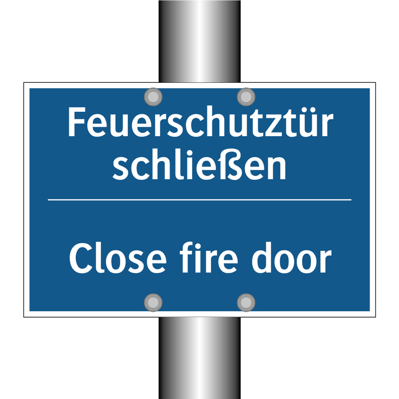 Feuerschutztür schließen - Close fire door