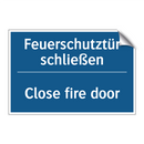 Feuerschutztür schließen - Close fire door