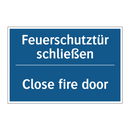 Feuerschutztür schließen - Close fire door