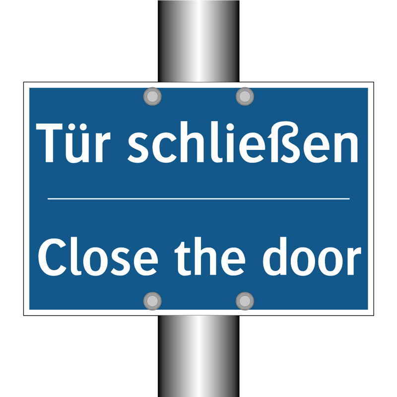 Tür schließen - Close the door