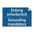 Erdung erforderlich - Grounding mandatory