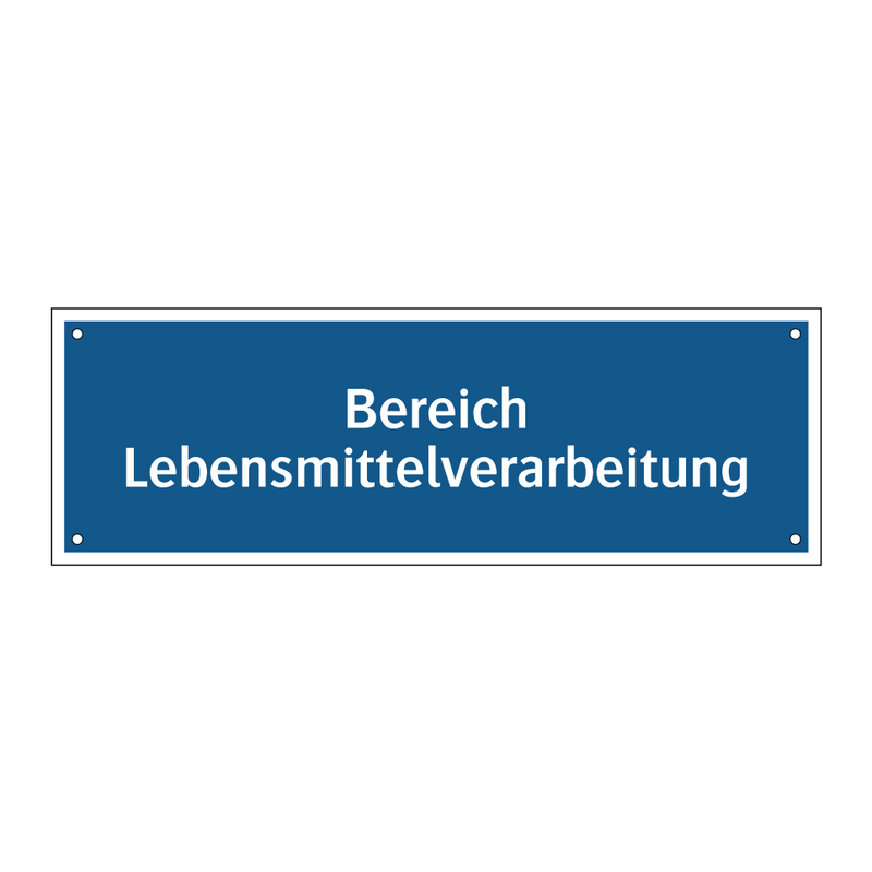 Bereich Lebensmittelverarbeitung