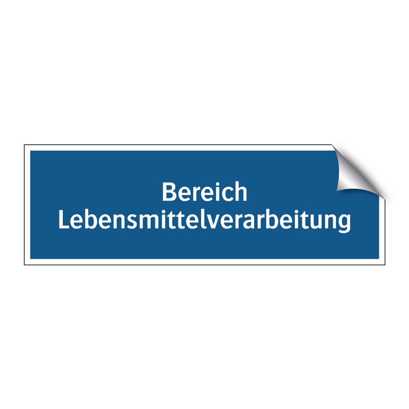 Bereich Lebensmittelverarbeitung