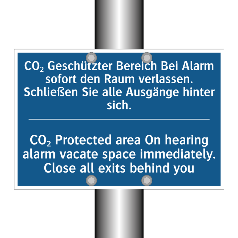 CO₂ Geschützter Bereich Bei Alarm /.../ - CO₂ Protected area On hearing /.../