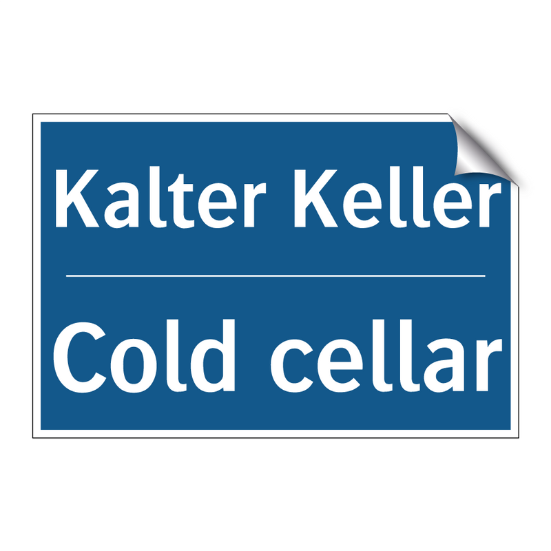 Kalter Keller - Cold cellar