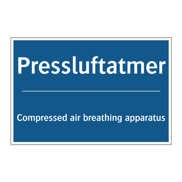 Pressluftatmer - Compressed air breathing apparatus/.../