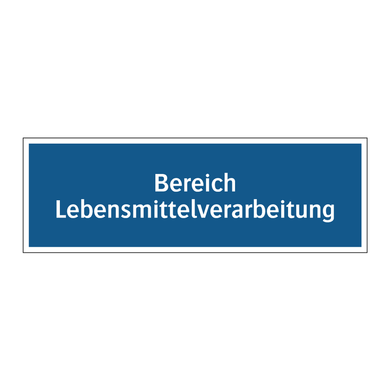 Bereich Lebensmittelverarbeitung
