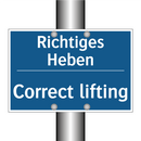 Richtiges Heben - Correct lifting