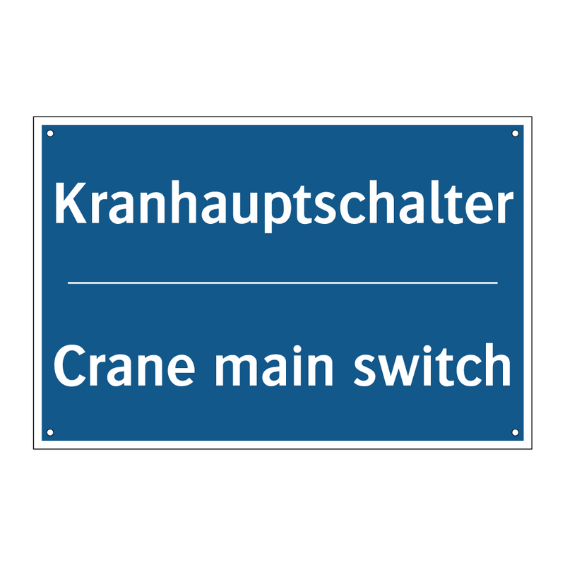 Kranhauptschalter - Crane main switch