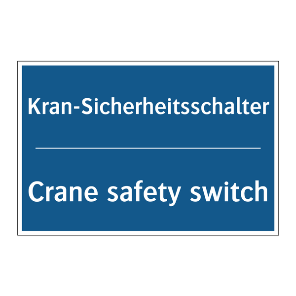 Kran-Sicherheitsschalter - Crane safety switch