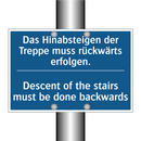 Das Hinabsteigen der Treppe muss /.../ - Descent of the stairs must be /.../