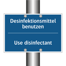 Desinfektionsmittel benutzen - Use disinfectant