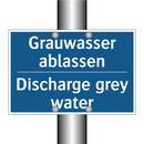 Grauwasser ablassen - Discharge grey water