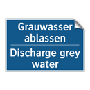 Grauwasser ablassen - Discharge grey water