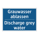 Grauwasser ablassen - Discharge grey water