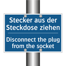 Stecker aus der Steckdose ziehen/.../ - Disconnect the plug from the socket/.../