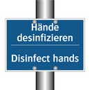 Hände desinfizieren - Disinfect hands