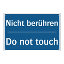 Nicht berühren - Do not touch